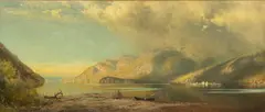 James Fairman, Untitled, Oil on Canvas, 1885, "View of the Upper Hudson River at Storm King"