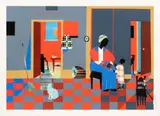 Romare Bearden, Untitled, Serigraph And Silkscreen on Coventry Rag Paper, Ca. 1995, "Early Carolina Morning"