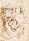 Ludovico Carracci, Pen, Ink And Ink Wash on Laid Paper