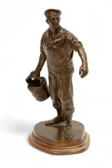 Carl Theodor Wegener, Untitled, Bronze Sculpture, 1914, "Sailor"