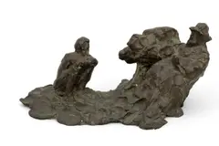 Untitled by Paul Suttman, Bronze Sculpture "Seated Figures", offered Jul 2024