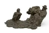Paul Suttman, Untitled, Bronze Sculpture "Seated Figures"