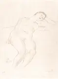 Untitled by Léonard-Tsuguharu Foujita, Lithograph on Paper, 1930, "Nue Allongee", offered Jul 2024