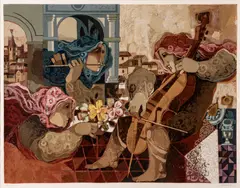 Untitled by Alvar Suñol Munoz-Ramos, Serigraph in Colors on Wove Paper, Ca. 1989, "Fleurs Pour Une Sonata", offered Jul 2024