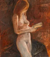 Figurative by Greg Geiger, Oil Painting on Board, offered Jul 2024
