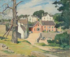 Untitled by Henri Alexandre Sollier, Oil on Canvas, Ca. 1920s-30s, L'Abri Du Marin a Sainte Marine, offered Jul 2024