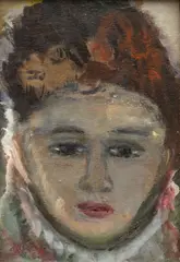 Untitled by Sarkis Sarkisian, Gouache on Paper, Ca. 1950, "Portrait of a Woman", offered Jul 2024