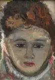 Untitled by Sarkis Sarkisian, Gouache on Paper, Ca. 1950, "Portrait of a Woman", offered Jul 2024