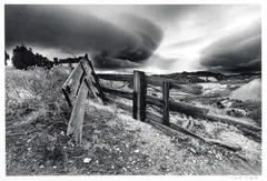 Monte Nagler, Untitled, Photograph, Print #15 "Broken Fence, Virginia City Nevada"