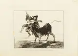 Francisco Goya, Untitled, Etching on Laid Paper Ca. 20th C., Aveugle Enlevé Sur Les Cornes D'un Taureau
