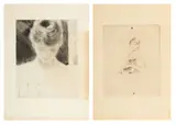 Berthe Morisot, Untitled, Drypoint Etching on Laid Paper, Ca. 20th C., "La Fillette Au Chat (Julie Manet)"