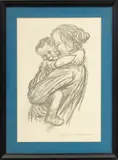 Käthe Kollwitz, Untitled, Offset Lithographs on Wove Paper, "Six Drawings Facsimile Portfolio: 3 Plates"