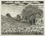 Bruce McCombs, Untitled, Etching And Aquatint on Wove Paper, 1981, "Marathon"