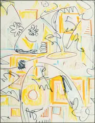 Untitled by Jack Faxon, 1999, Watercolor And Marker on Paper, offered Jul 2024