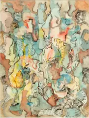 Abstract by Jack Faxon, Watercolor. Signed, offered Jul 2024