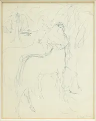 Vértes Marcell, Pen, on Paper Sketch