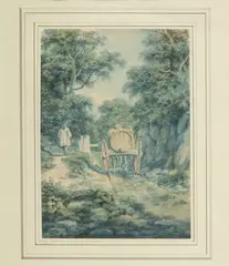 Pen by William Bree, Ink And Pencil Sketch 1798, offered Jul 2024
