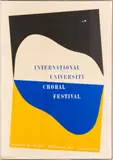 Charles Hinman, Untitled, Screenprint on Wove Paper, Ca. 1965, "International University Choral Festival"