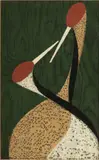Kiyoshi Saitō, Untitled, Woodblock Print, "Mating Cranes"