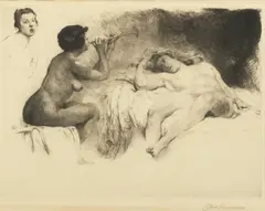 Hermann-Paul, Untitled, Etching on Paper, "The Serenade"