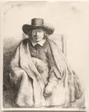 Untitled by Rembrandt Harmensz van Rijn, Etching with Drypoint And Engraving 1651, "Clement De Jonghe, Printseller", offered Jun 2024