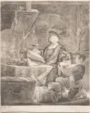 Untitled by Rembrandt Harmensz van Rijn, Etching And Drypoint 1639 (18th Century Imp), "Jan Uytenbogaert, the Goldweigher", offered Jun 2024