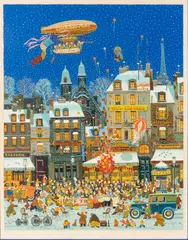 Hiro Yamagata, Untitled, Screenprint in Colors on Wove Paper Ca. 1979, Ouverture D'un Cafe