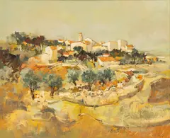 Untitled by Jacques Sokol, Oil on Canvas, Ca. 1970s, "Ventabren, Provence, France", offered Jun 2024