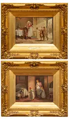 Alexander Rosell, Oils, on Canvas 19th C.