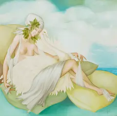 Philippe Augé, Untitled, Oil on Canvas "Les Amoures Singulières De Leda"