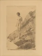 Untitled by Anders Zorn, Etching on Laid Paper, Ca. 1907, "Edö", offered Jun 2024