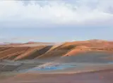 Richard Kozlow, Untitled, Oil on Canvas Ca. 1988, "Sand Hills, Morocco"