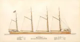 Untitled by Frank Crevier, Ink And Gouache on Paper, 1966, "Schooner Montezuma", offered Jun 2024