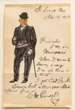 Untitled by Charles Marion Russell, Ink And Watercolor Illustrated Letter, Ca. Early to, offered Jun 2024