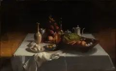 Frank Herbert Mason, Untitled, Oil on Canvas, Ca. 1960s, "Still Life with Egg"