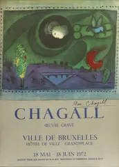 Exhibition by Marc Chagall, Poster, offered Jun 2024