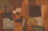 Untitled by Walter Thrift, Oil And Collage on Board, "Persepolis Ruins No. 1", offered Jun 2024