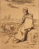 Jean-François Millet, Untitled, Engraving on Paper