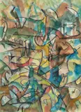 Jack Faxon, Untitled, Watercolor Abstract