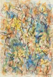Jack Faxon, Untitled, Watercolor "Multi Color Abstract"