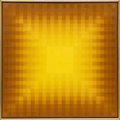 Hannes Beckmann, Untitled, Oil on Canvas, Mounted to Board 1965, "Gold"
