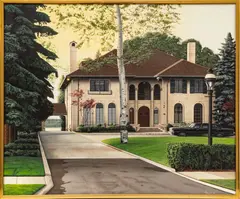 Don Jacot, Untitled, Oil on Canvas, 1987, "The Manoogian Mansion, Detroit, MI"
