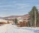 Carl Wuermer, Untitled, Oil on Canvas, "No. 212 December Afternoon"