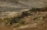 Frederick Stuart Church, Untitled, Oil on Artist Board, 1898, "Dunes"