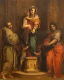 Untitled by Andrea del Sarto, Oil on Canvas Ca. C. 1910-1920, "Madonna Delle Arpie", offered May 2024