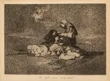 Francisco Goya, Untitled, Etching with Burnished Aquatint, 1810-20, "De Que Sirve Una Taza?"