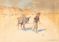 Untitled by Leonard Howard Reedy, Watercolor And Graphite on Paper "The Prospector, from the Old West", offered May 2024