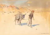 Untitled by Leonard Howard Reedy, Watercolor And Graphite on Paper "The Prospector, from the Old West", offered May 2024