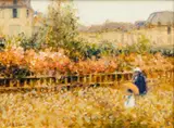 Andre Gisson, Untitled, Oil on Canvas "A Walk Along the Garden"
