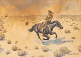 Untitled by Leonard Howard Reedy, Watercolor And Graphite on Paper, "The Outlaw, the Old West", offered May 2024